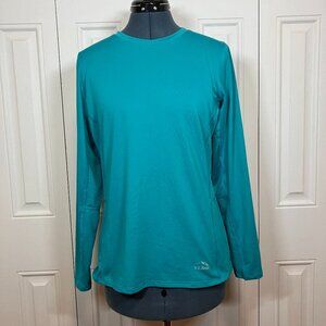 L.L. Bean Turquoise Athletic Top Size M Reg